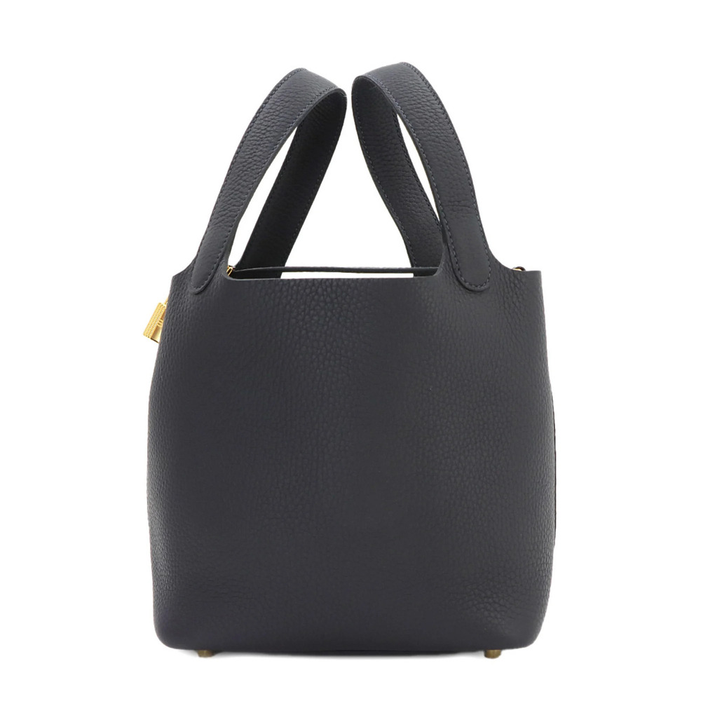 Piko Hermes Picotin Lock PM Handbag, Taurillon Clemence Leather, Caban, K Sta...